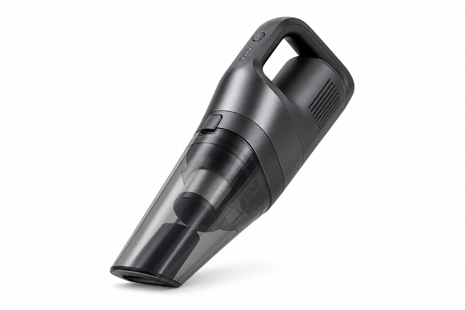 Cordless Handheld Vacuum, Graphite - front product view on white background