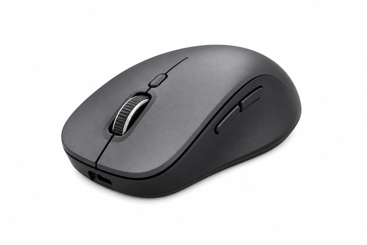 Precision Wireless Mouse, Graphite - front product view on white background